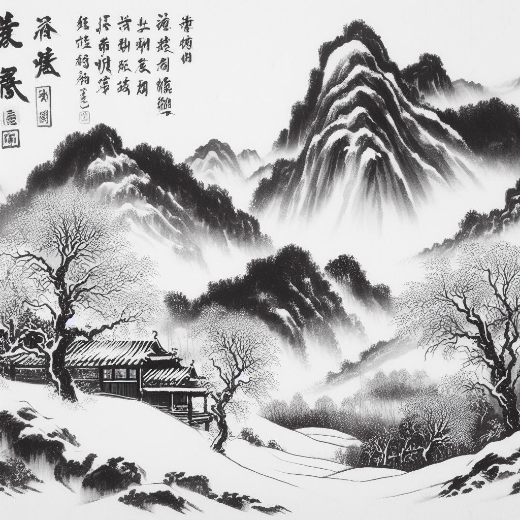 晨起开门雪满山，雪晴云淡日光寒。